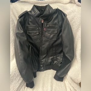 Levi’s Faux Leather Sherpa Lined Jacket